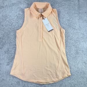 Calia NWT Women's Golf Renew Sleeveless Polo in Peach Sherbert Size XS